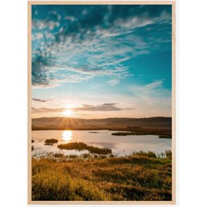 Bildverkstad Sunset Over Water Plakat (21x29.7 Cm (A4))