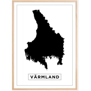 Bildverkstad Kort - Värmland - Hvid Plakat (21x29.7 Cm (A4))