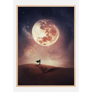 Bildverkstad Look At The Moon Plakat (50x70 Cm)