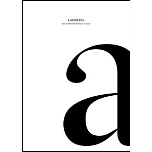 Personlig poster Big Letter (50x70 Cm)