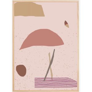 Bildverkstad Abstract Art - Pink Plakat (21x29.7 Cm (A4))