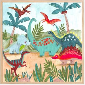 Bildverkstad Dinosaurus Plakat (100x100 Cm)