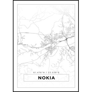 Bildverkstad Kort - Nokia - Hvid Plakat (50x70 Cm)