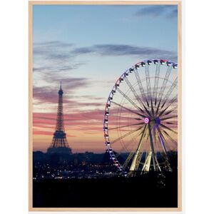 Bildverkstad Paris Wheel Plakat (30x40 Cm)