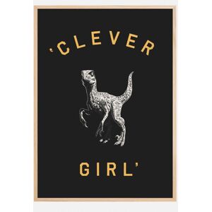 Bildverkstad Clever Girl  Dark Plakat (50x70 Cm)