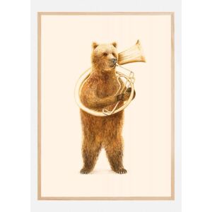 Bildverkstad The Bear And His Helicon Plakat (40x60 Cm)