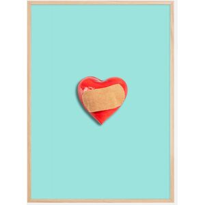 Bildverkstad Band-Aid On My Heart Plakat (21x29.7 Cm (A4))