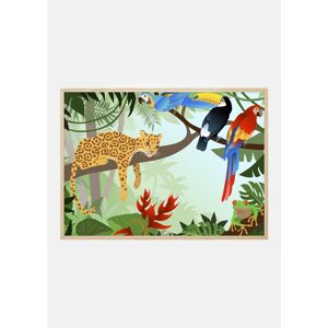 Bildverkstad Jungle Animals Plakat (50x70 Cm)