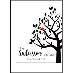 Personlig poster Family Tree I (50x70 Cm)