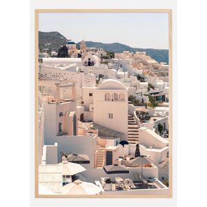 Bildverkstad Santorini Village Plakat (21x29.7 Cm (A4))