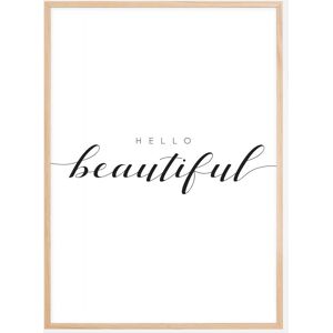 Bildverkstad Hello Beautiful Plakat (21x29.7 Cm (A4))