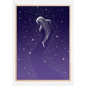 Bildverkstad Star Eater Dark Blue To Purple Grad Plakat (21x29.7 Cm (A4))