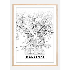 Bildverkstad Kort - Helsinki - Hvid Plakat (50x70 Cm)