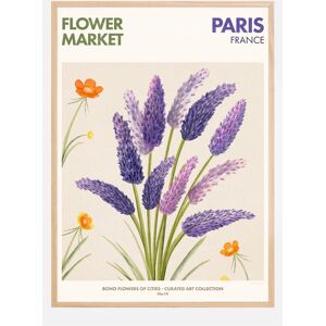 Bildverkstad Flower Market - Paris Plakat (30x40 Cm)