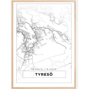 Bildverkstad Kort - Tyresö - Hvid Plakat (70x100 Cm)