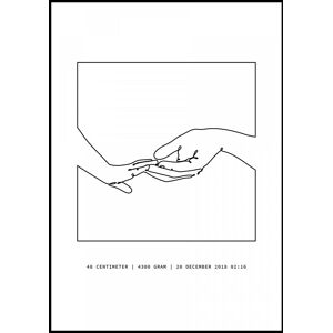 Personlig poster Holding Hands Iii (50x70 Cm)