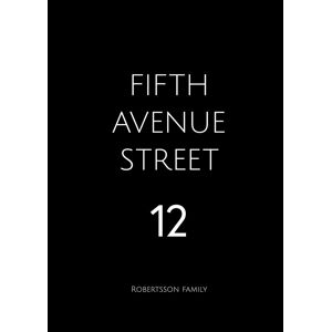 Personlig poster Avenue - Black (21x29,7 Cm (A4))