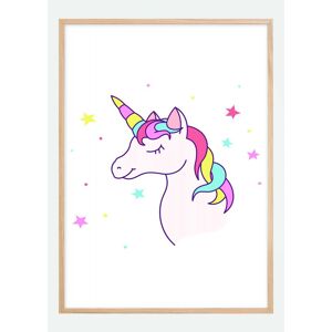 Bildverkstad Unicorn White Plakat (40x50 Cm)