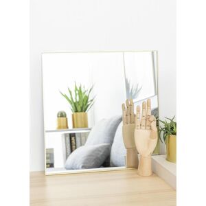 Kaila Square Mirror - Thin Brass 40x40 Cm