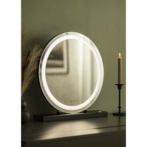 Kaila Makeupspejl Round Led Sort 50 Cm Ø