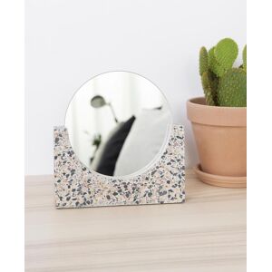 Hübsch Bordspejl Terrazzo Hvid 17 Cm Ø