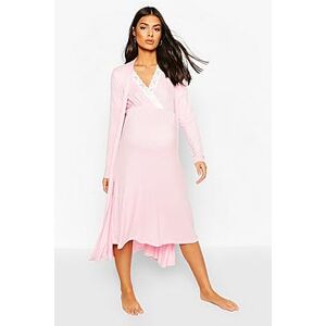 Maternity Nursing Nightie & Robe Set  pale pink 40 Female