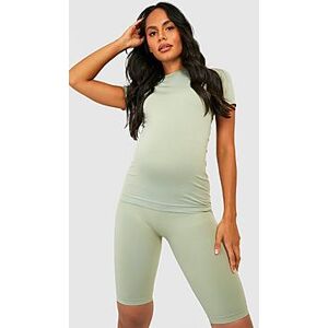 Maternity Active Seamless Cycling Shorts  sage M/L Female