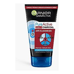 Garnier Pure Active 3in1 Charcoal Wash Scrub    Female