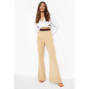 Contrast Waistband Luxe Jogger With Split  nude 42 Female