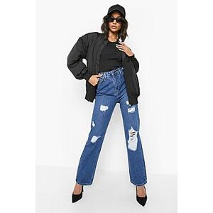 All Over Busted Boyfriend Fit Jeans  mid wash 34 Female