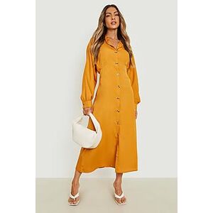 Batwing Midaxi Shirt Dress  mustard 46 Female