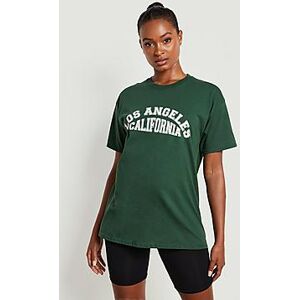 Tall Los Angeles Varsity Print T-shirt  forest S Female