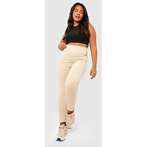 Plus Contour Rib Leggings  stone 54 Female