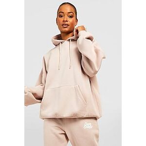 Tall Thick Hem Super Oversized Hoodie  bone M Female