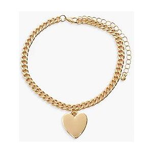 Heart Charm Chain Anklet    Female