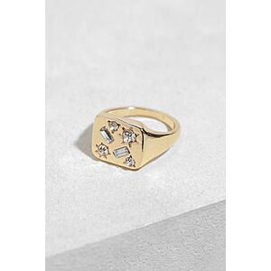 Celestial Scattered Stone Signet Ring    Female