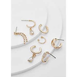 Pave And Polished Multipack 6 Single Earrings    Female