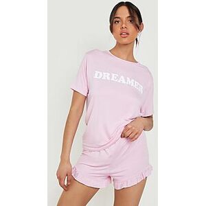 Dreamer Slogan Pj Short Set    Female