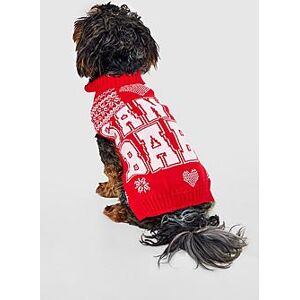 Santa Baby Dog Christmas Jumper  red S Female