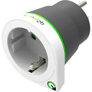 Q2 Power EU til USA Rejseadapter - Hvid / Sort