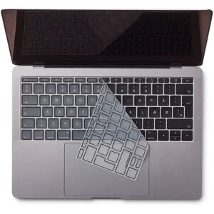 Philbert MacBook (A1534 / A1708) Keyboard Cover m. Dansk Tastatur - Transparent / Sort