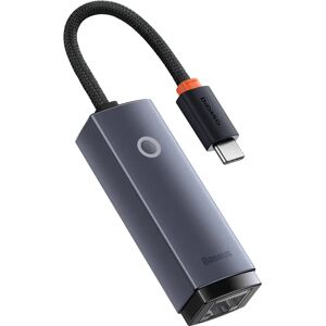 Baseus USB Type C - RJ45 Lan Adaptor - Grå