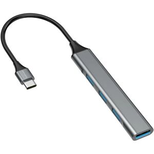 4smarts 4-in-1 Hub USB-C - Space Grey