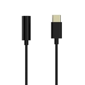 Sinox Pro USB-C til 3.5 mm Mini Jack Audio Adapter - 15 cm - Sort