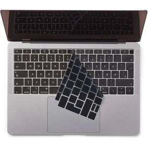 Philbert MacBook Air 13 (2018-2019) Keyboard Cover m. Dansk Tastatur - Black