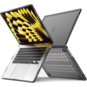 TABLETCOVERS.DK MacBook Air 15 M2/M3 (2023-2024) Hard Case - Gennemsigtig / Sort