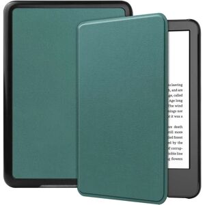 TABLETCOVERS.DK Amazon Kindle 11th Generation (2022) Læder Flip Cover - Grøn