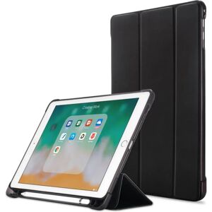 TABLETCOVERS.DK iPad 9.7 (2018-2017) / iPad Air / iPad Air 2 Tri-Fold Læder Cover m. Apple Pencil Holder - Sort