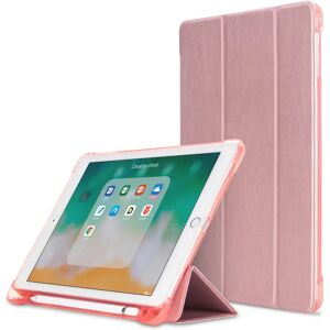 TABLETCOVERS.DK iPad 9.7 (2018-2017) / iPad Air / iPad Air 2 Tri-Fold Læder Cover m. Apple Pencil Holder - Rose Gold