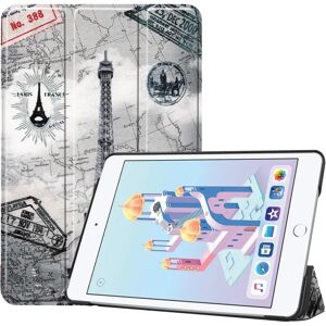 TABLETCOVERS.DK iPad Mini 4 / iPad Mini (2019) Læder Cover m. Folde & Standerfunktion - Eiffel